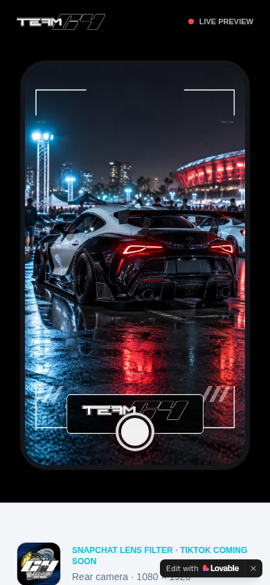 TeamC4 Lens — Live Preview