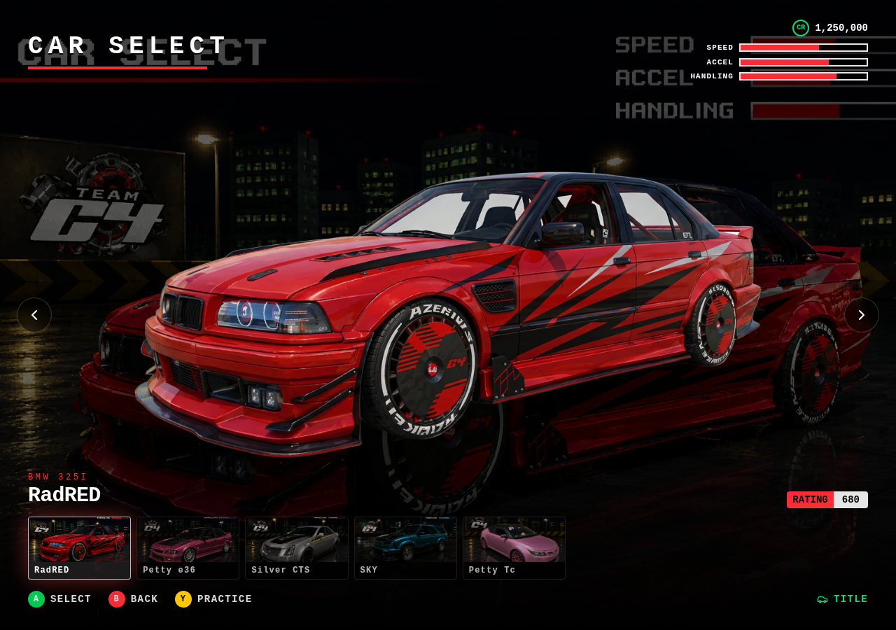 Own the Streets — Car Select