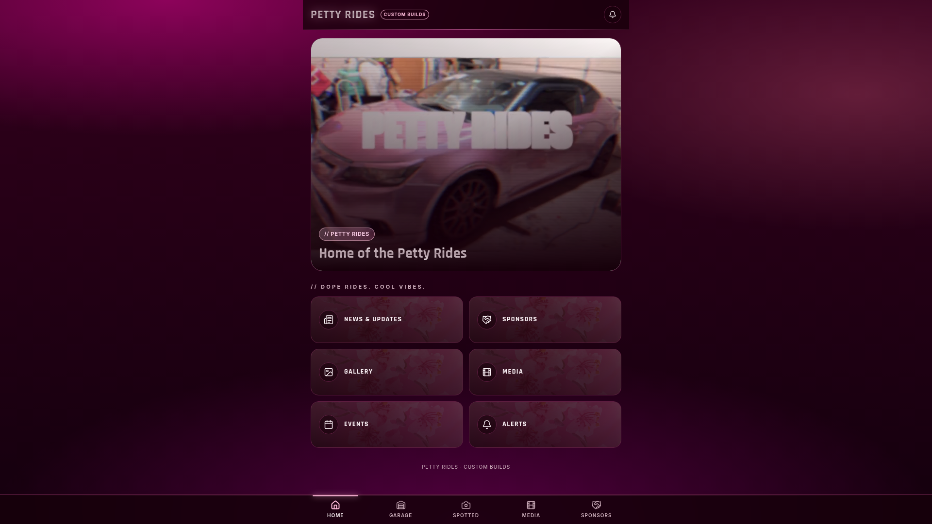 Petty Rides — Media